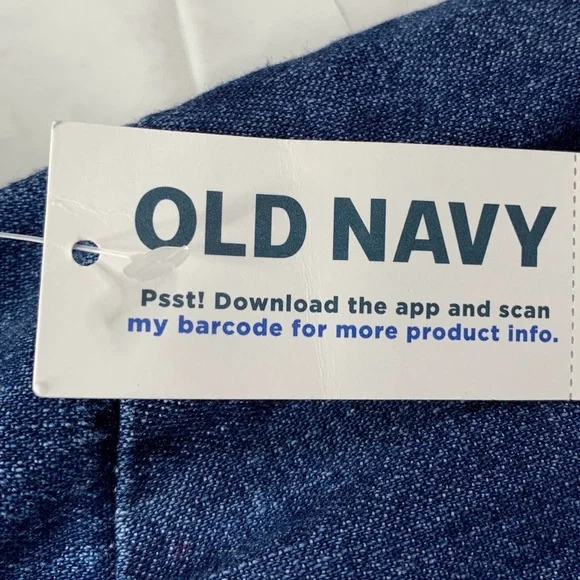 NWT Old Navy Denim Jean Popover Shirt Dress Size XXL Blue Pockets Relaxed - Picture 7 of 11